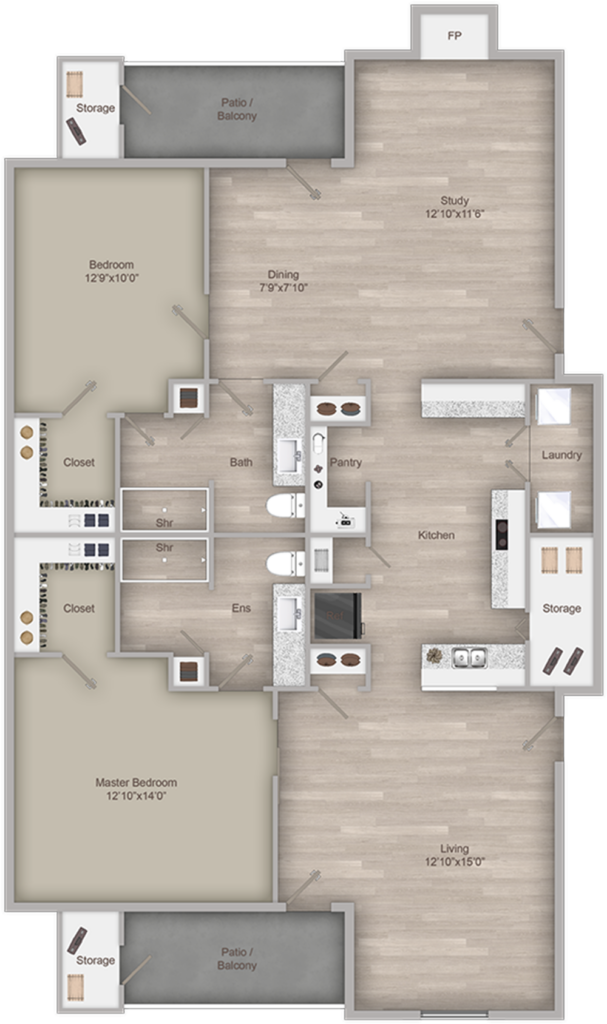 B-3 Floor Plan